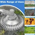 Kit testina tagliaerba con decespugliatore rotante in filo d'acciaio e lama per erbacce - Compatibile con Stihl, per Honda e altri tosaerba