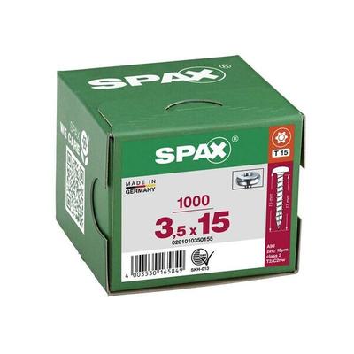 SPAX Universalschrauben T15 Halbrundkopf WIROX 3,5 x 15 mm 1000 St.