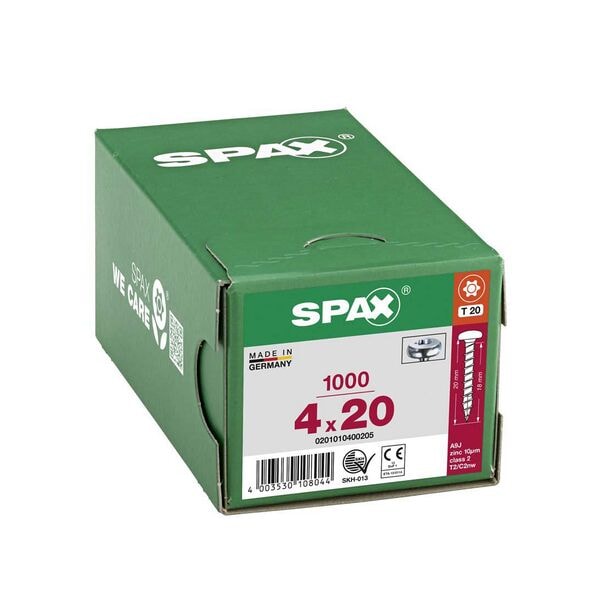 SPAX Universalschrauben T20 Halbrundkopf WIROX 4 x 20 mm 1000 St. Image