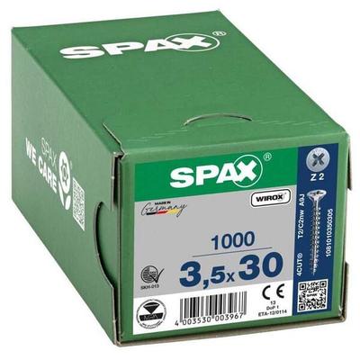 SPAX Universalschrauben Z2 Senkkopf WIROX 3,5 x 30 mm 1000 St.