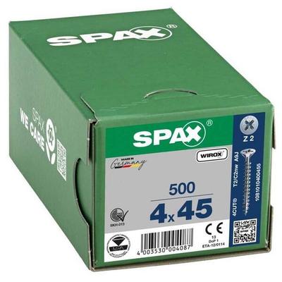 SPAX Universalschrauben Z2 Senkkopf WIROX 4 x 45 mm 500 St. Image