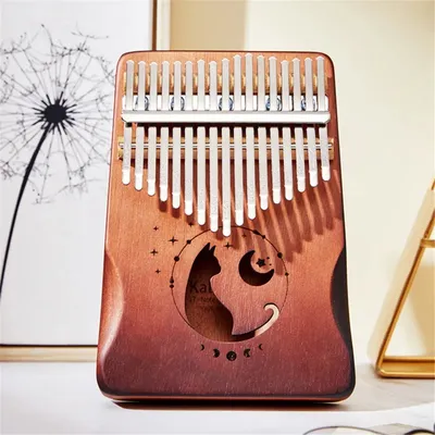 Kalimba Professional Thumb Piano Solid Wood Veneer 17/21 Keys Keyboard Musical Instrument Kalimba