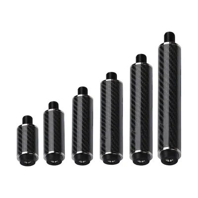 Billiards Pool Cue Extension End Lengthener Carbon Fiber Cue Stick Extenders