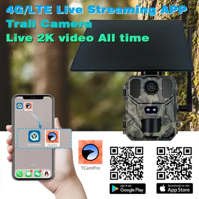 4K, 4G outdoor hunting camera Mini900Pro APP remote mobile control to view photos and videos