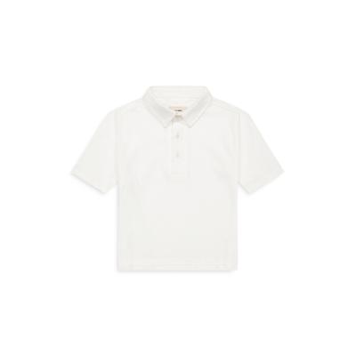 DL1961 Boys' Short Sleeved Polo Tee - Little Kid - White