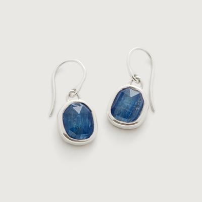 Sterling Silver Siren Gemstone Wire Earrings Kyanite