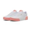 Sneaker PUMA "CARINA 3.0", Gr. 36, puma weiß, pink fruit, puma gold, Leder, unifarben, sportlich, Schuhe