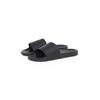 Badepantolette CALVIN KLEIN JEANS "SLIDE AOP PRINT", Herren, Gr. 42, schwarz, Textil, klassisch, Schuhe, Schlappen, Poolslides, Sommerschuh, Strandschuh mit Logo