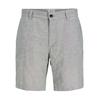 Chinoshorts JACK & JONES "JPSTACE SUMMER SHORT SRT SN", Herren, Gr. M, N-Gr, agave grün detail:melange, Web, Obermaterial: 74% Baumwolle, 26% Leinen, meliert, modisch, regular fit kniefrei, Hosen, im Four-Pocket Style