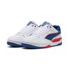 Sneaker PUMA "REBOUND RETRO", Gr. 40, for all time rot, clyde royal, puma weiß, Leder, mehrfarbig, sportlich, Schuhe