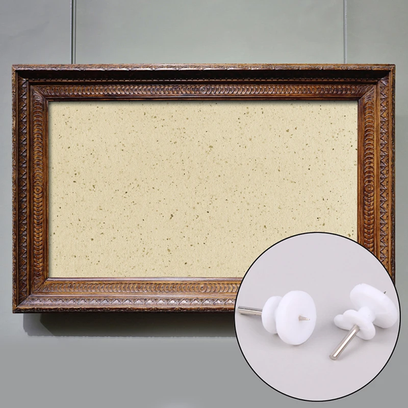 50 Stück unsichtbare Bilderrahmen Wandbehang Nägel geeignet für Hartholz Massivwand Wohn accessoires