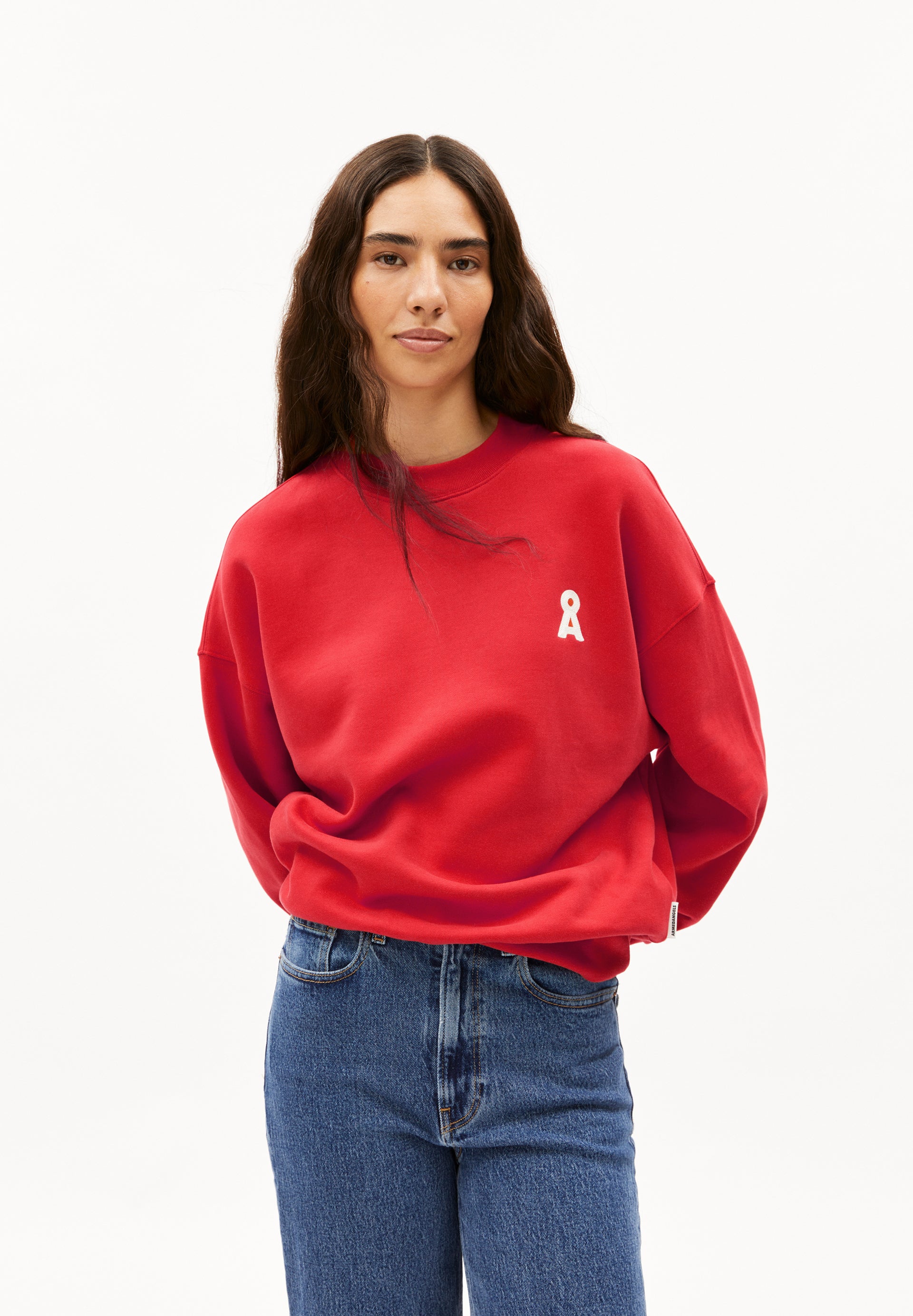 ICONIC Å ALIZAA | Sweatshirt aus Bio-Baumwolle - rot (S) Image