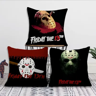 Film F-Friday 13. Halloween Kissenbezug Wohnzimmer Kopfteil Büro Kissen Schlafzimmer Kissen Sofa Image