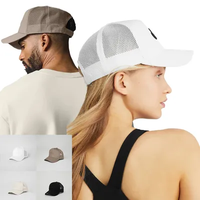 2025 AL Embroidered Canvas Hat District Trucker Hat Neutral Sports Hat Breathable Mesh Yoga Hat