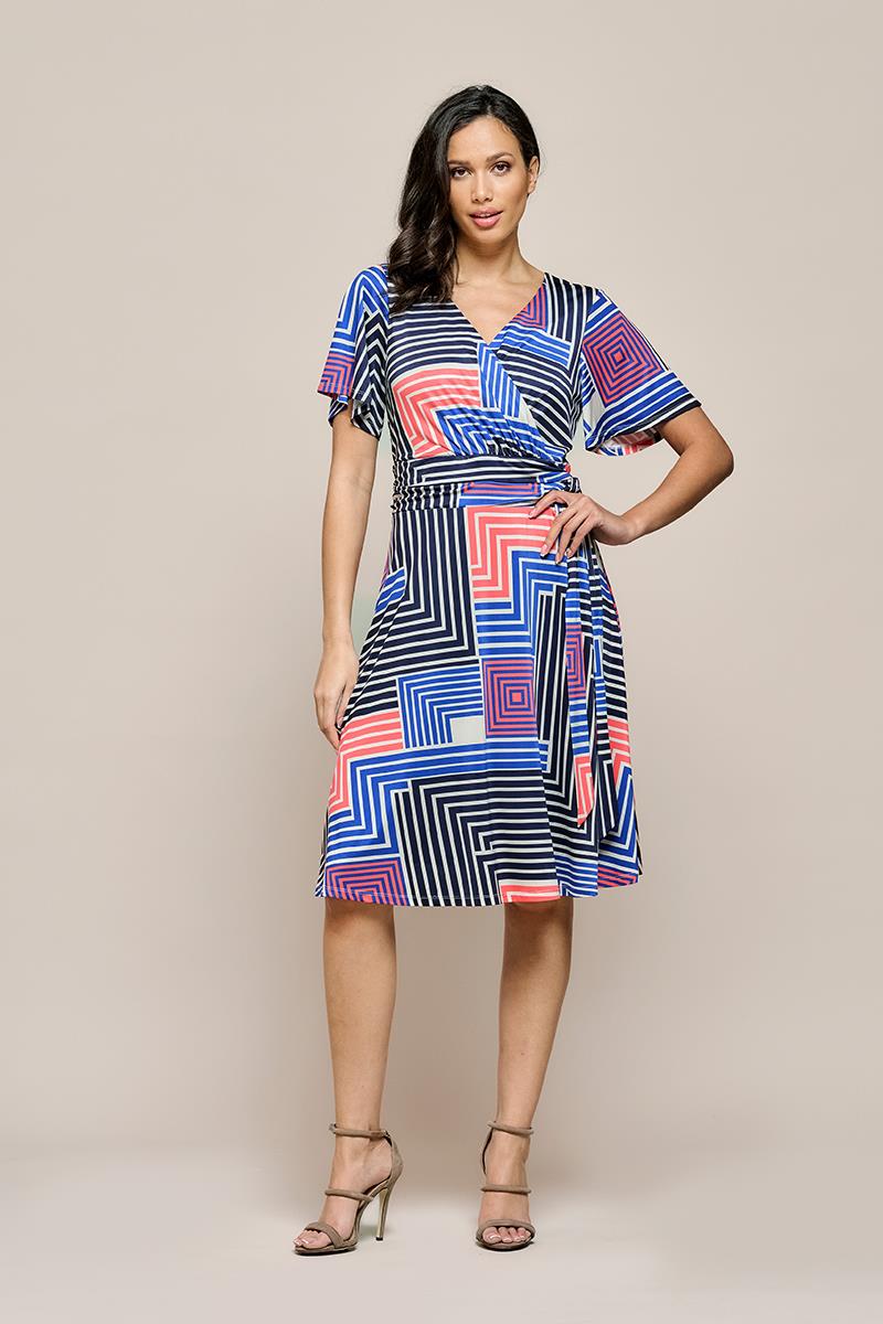 Regina-Print-Kleid Multi Image