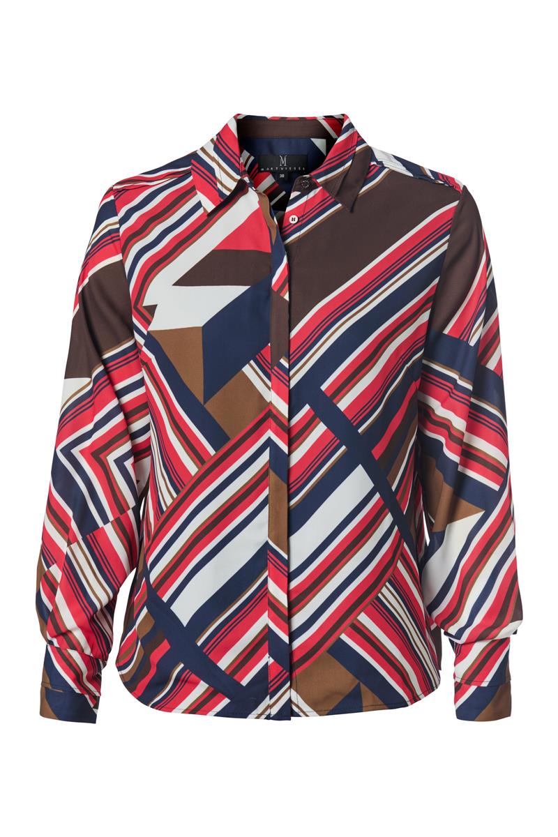 Jade-Print-Bluse Multi Image