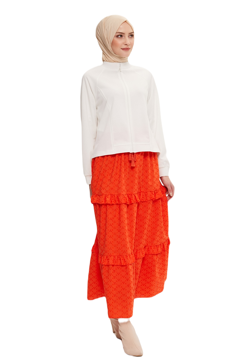 Mehrlagiger Rock „Armine“ mit Stickerei Image