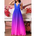 Kentucky Derby Damen Maxidress A Linie Kleid Sommerkleid Figurbetontes Kleid Schulterfreies Kleid Urlaub Cocktail Halbformelle Kleider kleid hochzeitsgast Verlobung Cocktailparty Regular Fit Graphic