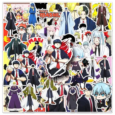 10/30/50PCS Cartoon Mashle: Magic and Muscles Anime Sticker DIY Decoration PVC Waterproof Skateboard