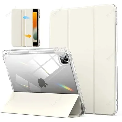 With Pencil Holder Case for iPad A16 11th 2025 Air11 13 inch M3 M2 2024 iPad Pro11 12.9 13 M4 Air 4