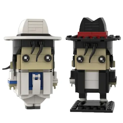 MJ Superstar MOC Famous Singer Star Michael Jackson Building Blocks Set Music Q Version Brickheadz