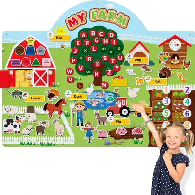 Farm /Ocean Animals Felt Story Board Montessori Storytelling Early Interactive Teaching Kit