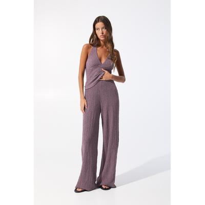 Creased-Effect Trousers
