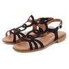 Sandale LASCANA "Sommerschuh", Damen, Gr. 42, schwarz, Obermaterial: 100% Rindsleder. Futter: 100% Textilmaterial. Decksohle: 100% Textilmaterial. Laufsohle: 100% Synthetik, unifarben, modisch, Schuhe, aus hochwertigem Leder, Sandalette, Sommerschuh