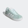 Sneaker ADIDAS SPORTSWEAR "VL COURT 3.0 KIDS", Gr. 37, halo mint, cloud weiß, core schwarz, Leder, Synthetik, sportlich, Schuhe, inspiriert vom Design des adidas samba