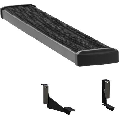 Luverne Hitch Step Aluminum Powdercoated Textured Black 7 in. Grip Series, 415254-401478