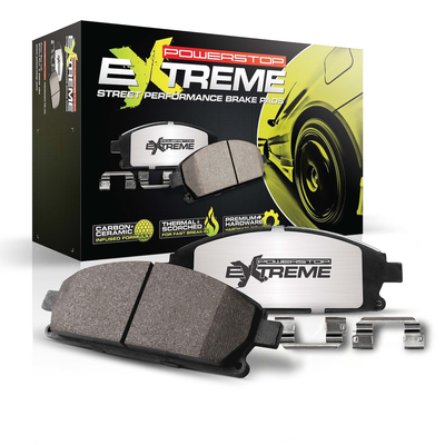 Powerstop Brake Pad Set Z26 Street Warrior Carbon-Fiber Ceramic Series, Front, 90-day / 3000-mile limited warranty Z26-1322