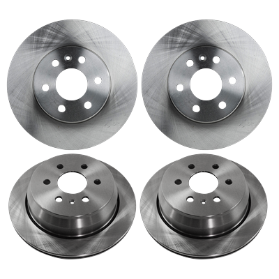 SureStop Brake Disc Pro-Line Series, Front & Rear, 3-year or 36,000-mile limited warranty SET-STPC27110037-4