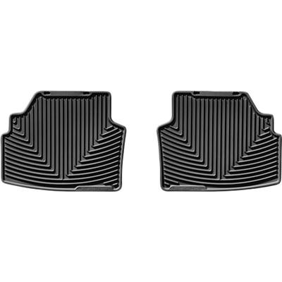 Weathertech Floor Mats Made of Rubberized Thermoplastic Elastomer Black Flat Mat All-weather Series, Second Row, W142