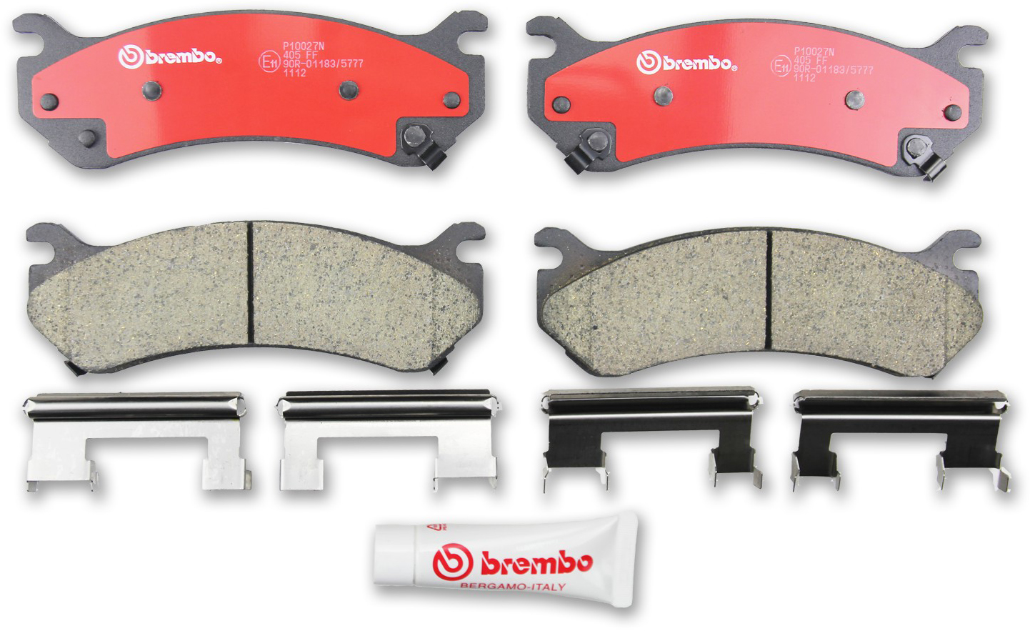 Brembo Brake Pad Set PRIME Series, Front, 2-year limited warranty P10027N