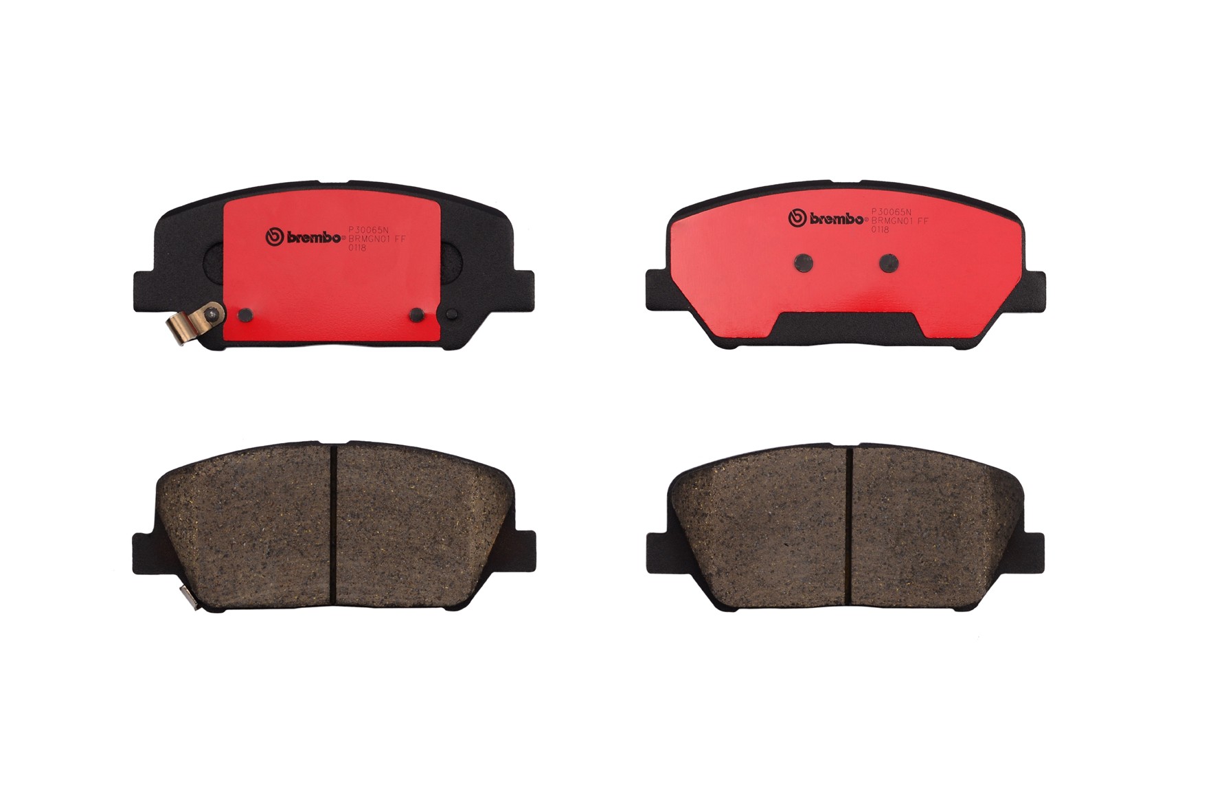 Brembo Brake Pad Set PRIME Series, Front, 2-year limited warranty P30065N