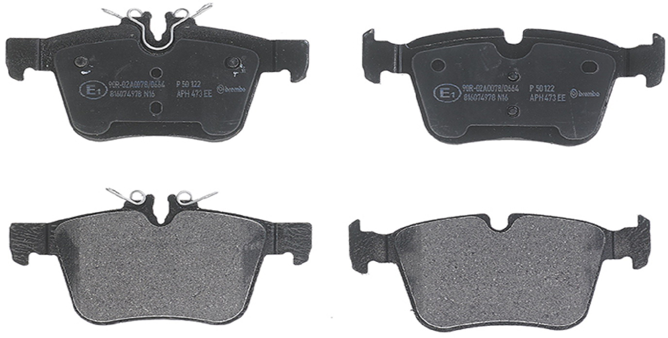 Brembo Brake Pad Set Low-Met Series, Rear, 2-year limited warranty P50122