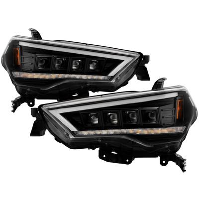 Spyder Headlight Clear Lens, Black Interior Apex Series, Driver & Passenger Side, 2-year limited warranty 5088697