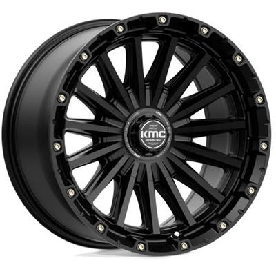 KMC Wheel Aluminum Satin Black, Lifetime limited warranty KM10279067700