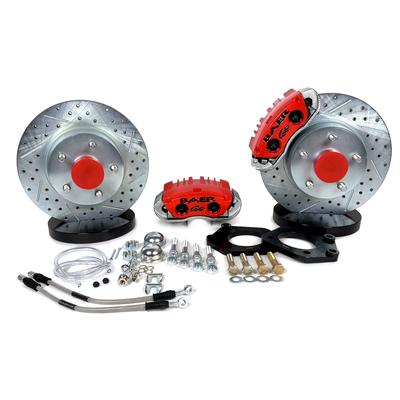 Baer Brakes Big Brake Kit Red Powdercoat Caliper Classic Series, Front, 1 Year Limited Warranty 4261561R