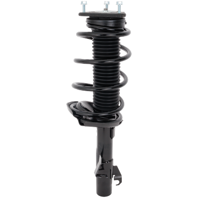 JC Whitney Shock Absorber & Strut Assembly Black Fully Loaded Strut, Front, Passenger Side, 1-year unlimited-mileage warranty JM280553
