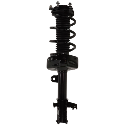 JC Whitney Shock Absorber & Strut Assembly Black Fully Loaded Strut, Front, Passenger Side, 1-year unlimited-mileage warranty JH28050001