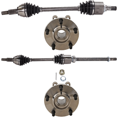 JC Whitney Axle Assembly, Front, Driver & Passenger Side, 1-year unlimited-mileage warranty KIT-070224-C576