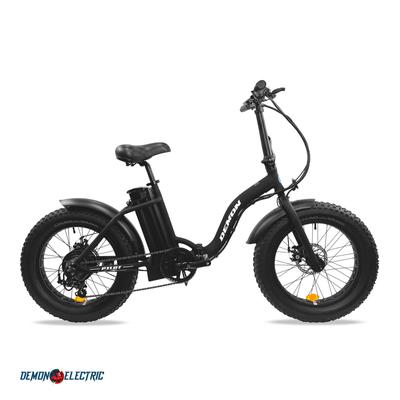 Demon Electric Bike Black PILOT Foldable Series, Limited Warranty PEB-20-03