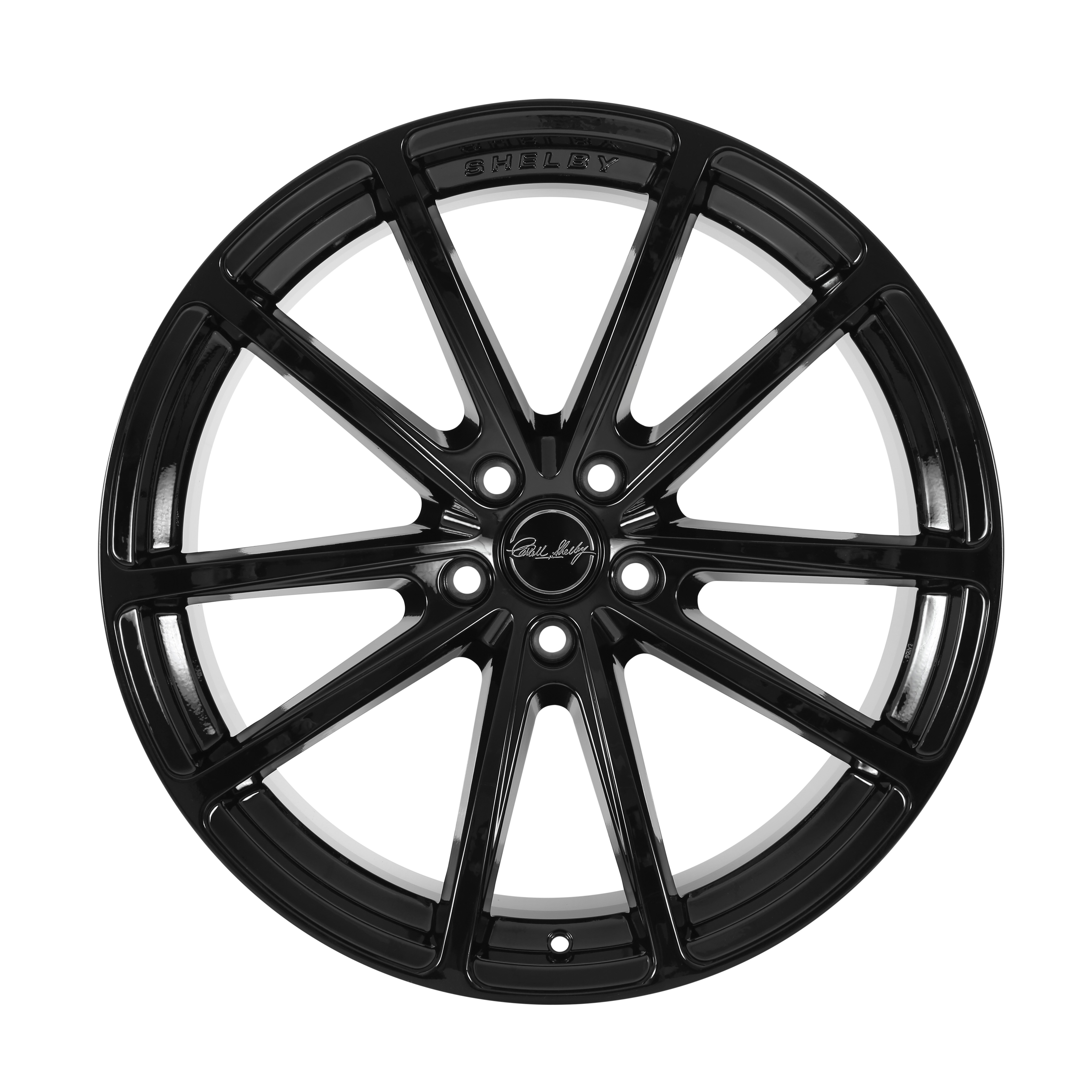 Carroll Shelby Wheels Wheel Aluminum Black, 5-year Company limited warranty with 1-year on finish CS10-295530-B