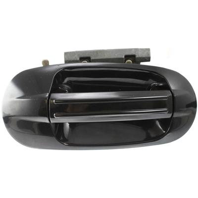 Replacement Exterior Door Handle Smooth Black, Rear, Passenger Side, 1-year unlimited-mileage warranty F491319