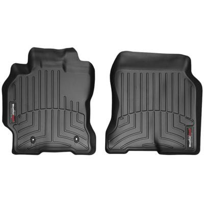 Weathertech Floor Mats Made of Rubberized Thermoplastic Polyolefins Black Molded Liner FloorLiner Series, Front Row, 440851