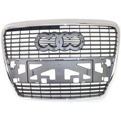 Replacement Grille Assembly Plastic Chrome Shell with Painted Silver Insert Grille, 1-year unlimited-mileage warranty REPA070113