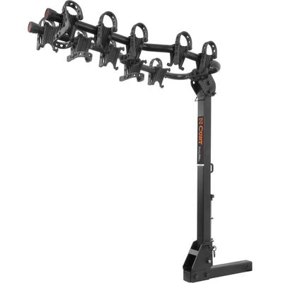 Curt Bike Rack Steel Powdercoated Black Hitch mount Premium Series, Lifetime limited warranty with 1-year on finish 18065