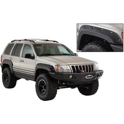 Bushwacker Fender Flares Plastic Black Cut-out for Jeep Series, Front, Driver & Passenger Side, Lifetime limited warranty 10071-07