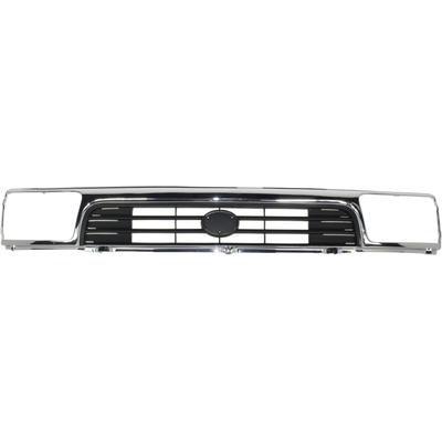 Replacement Grille Assembly Plastic Chrome Shell with Primed Insert Grille, 1-year unlimited-mileage warranty 3434